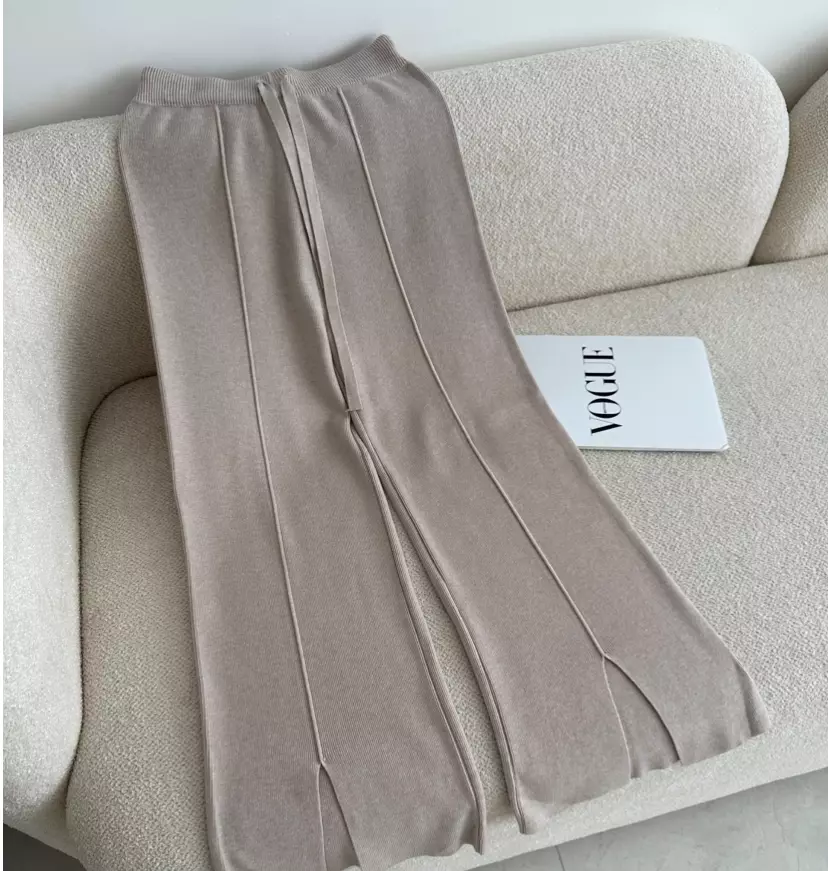 شلوار بافت پایین چاک1853