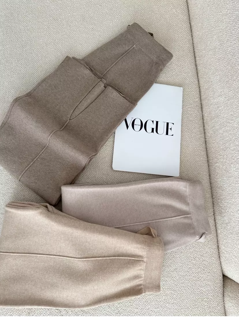 شلوار بافت پایین چاک1853