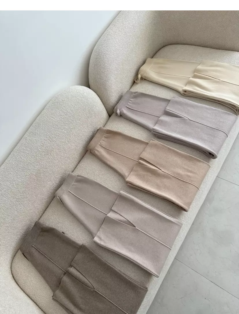 شلوار بافت پایین چاک1853