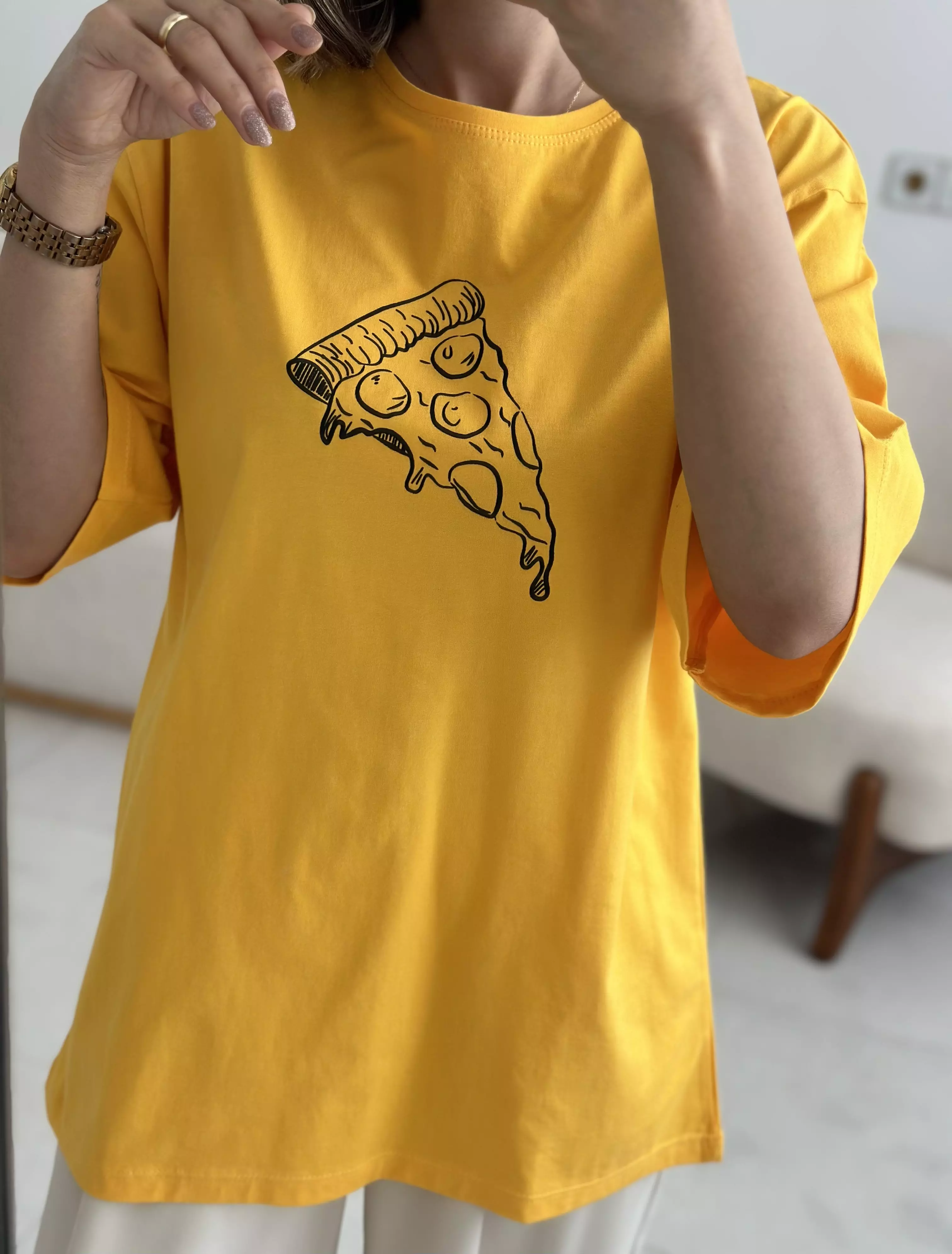 تیشرت لانگ پیتزا 1297