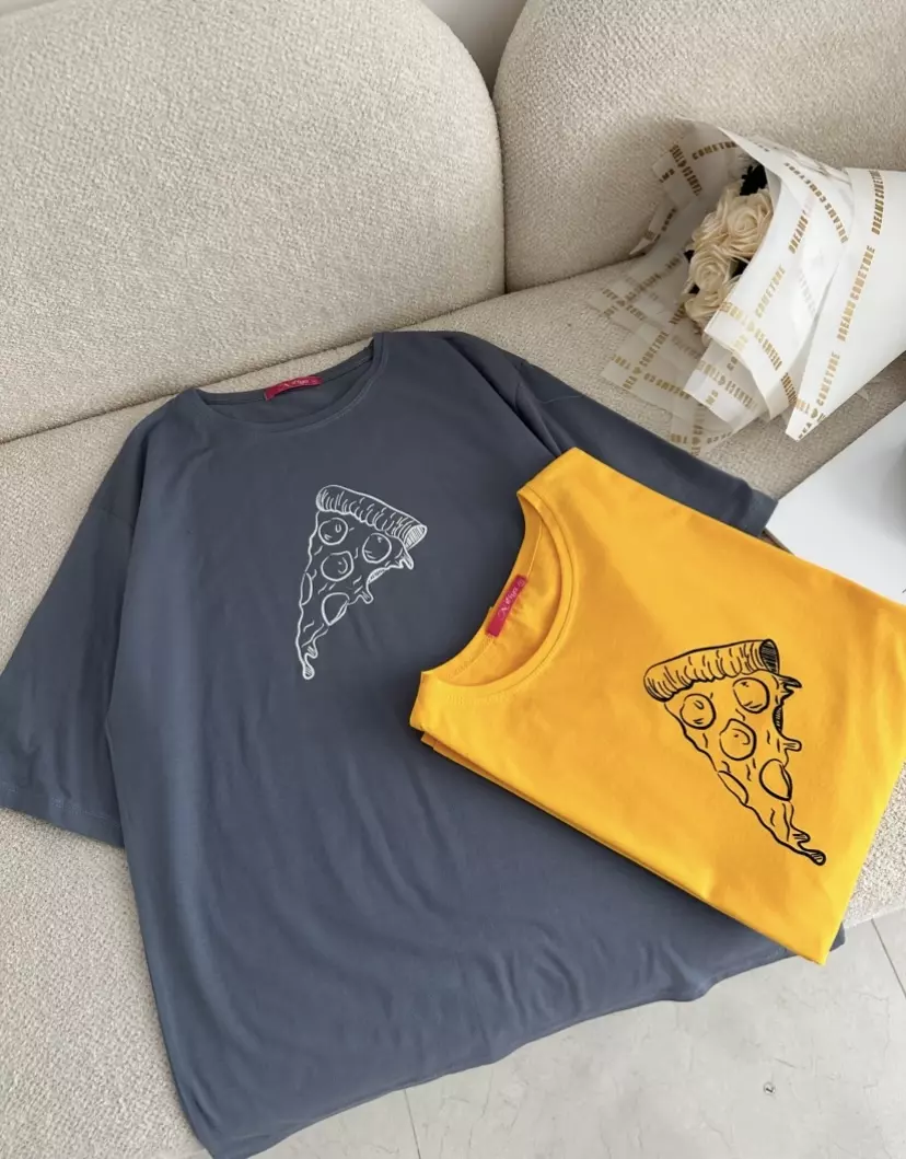 تیشرت لانگ پیتزا 1297