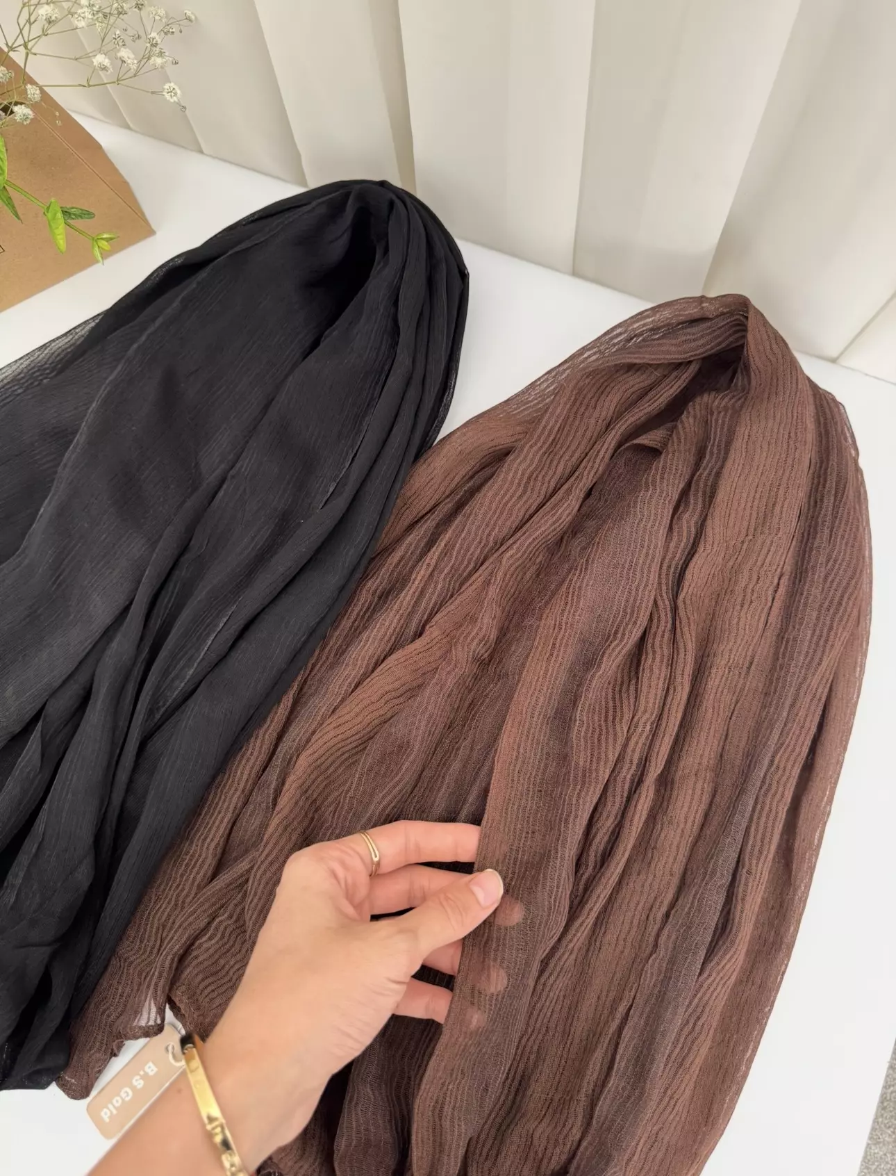 شال حریر میله ای