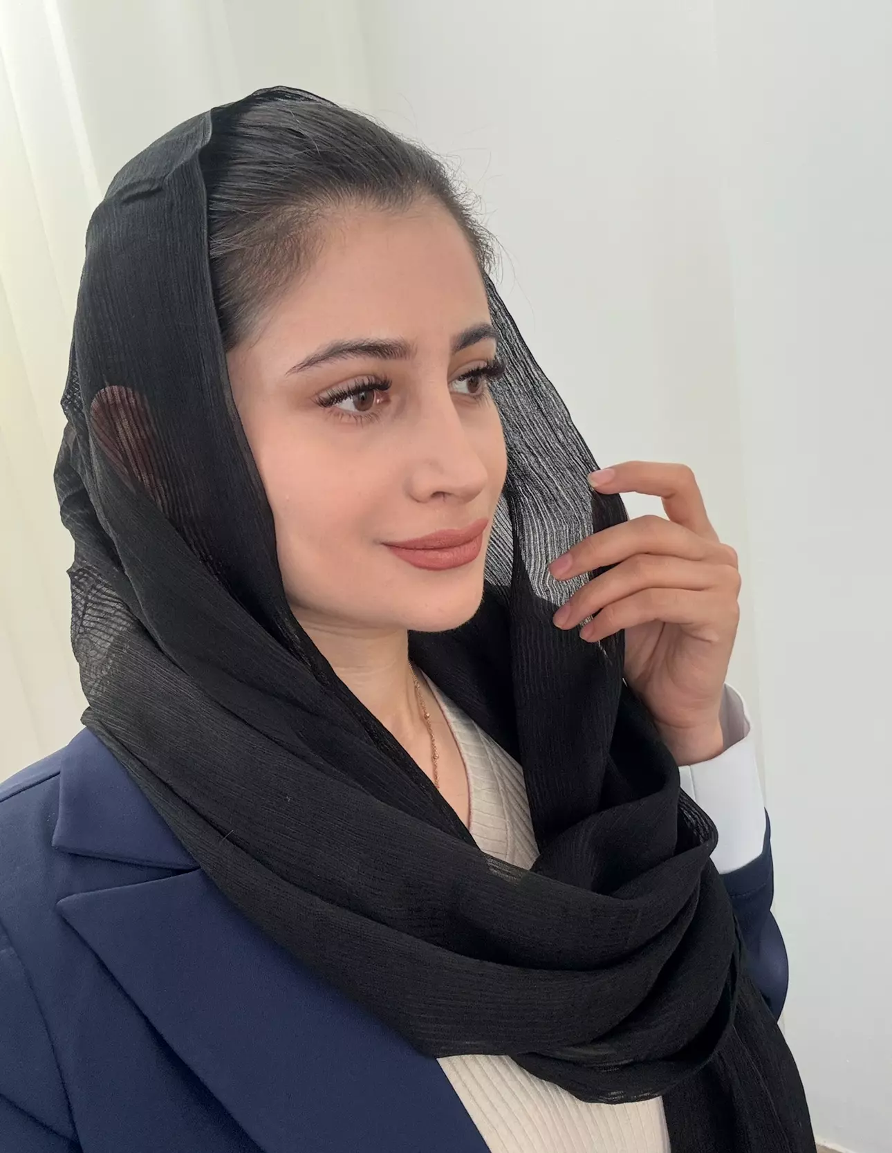 شال حریر میله ای