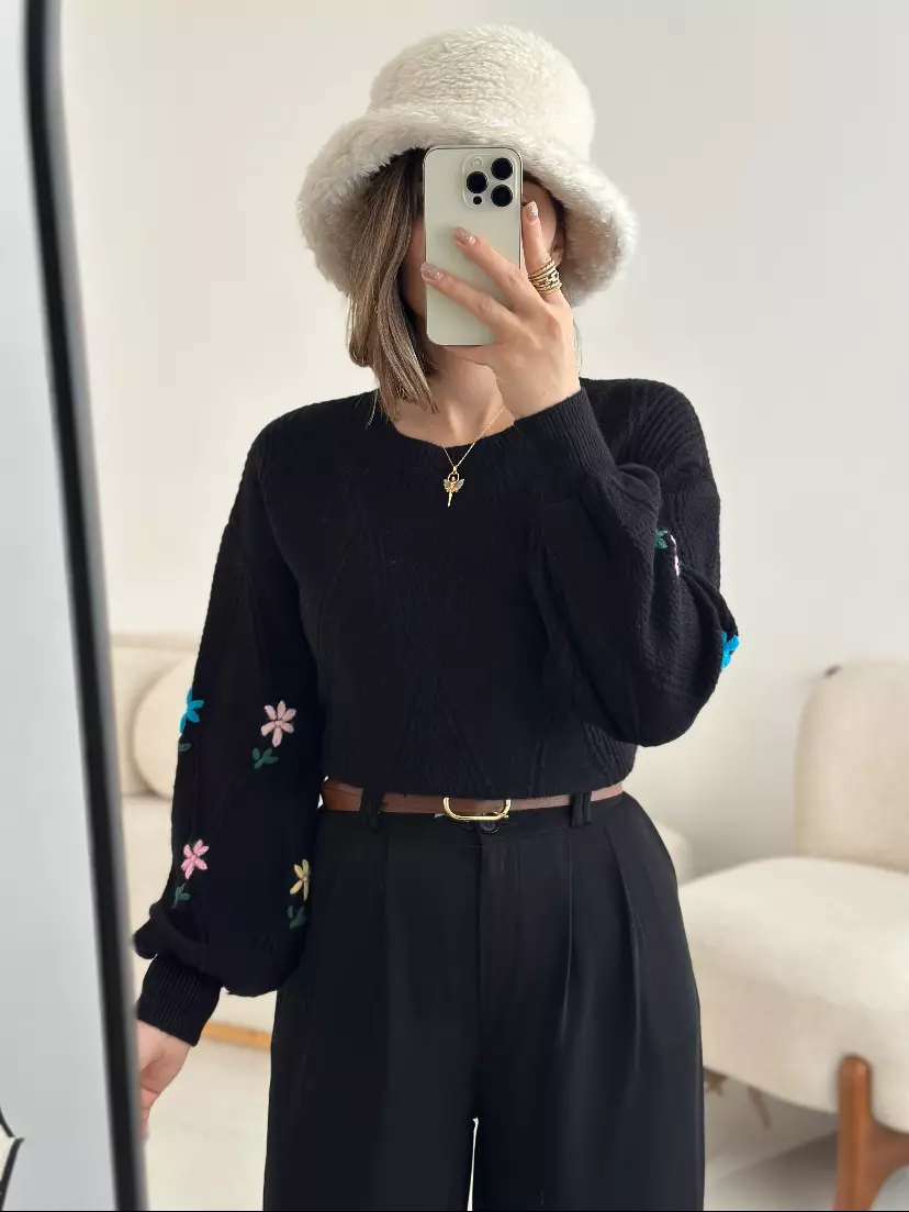 بلوز استین گل1977