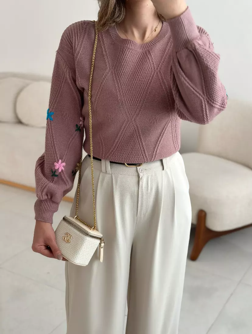 بلوز استین گل1977