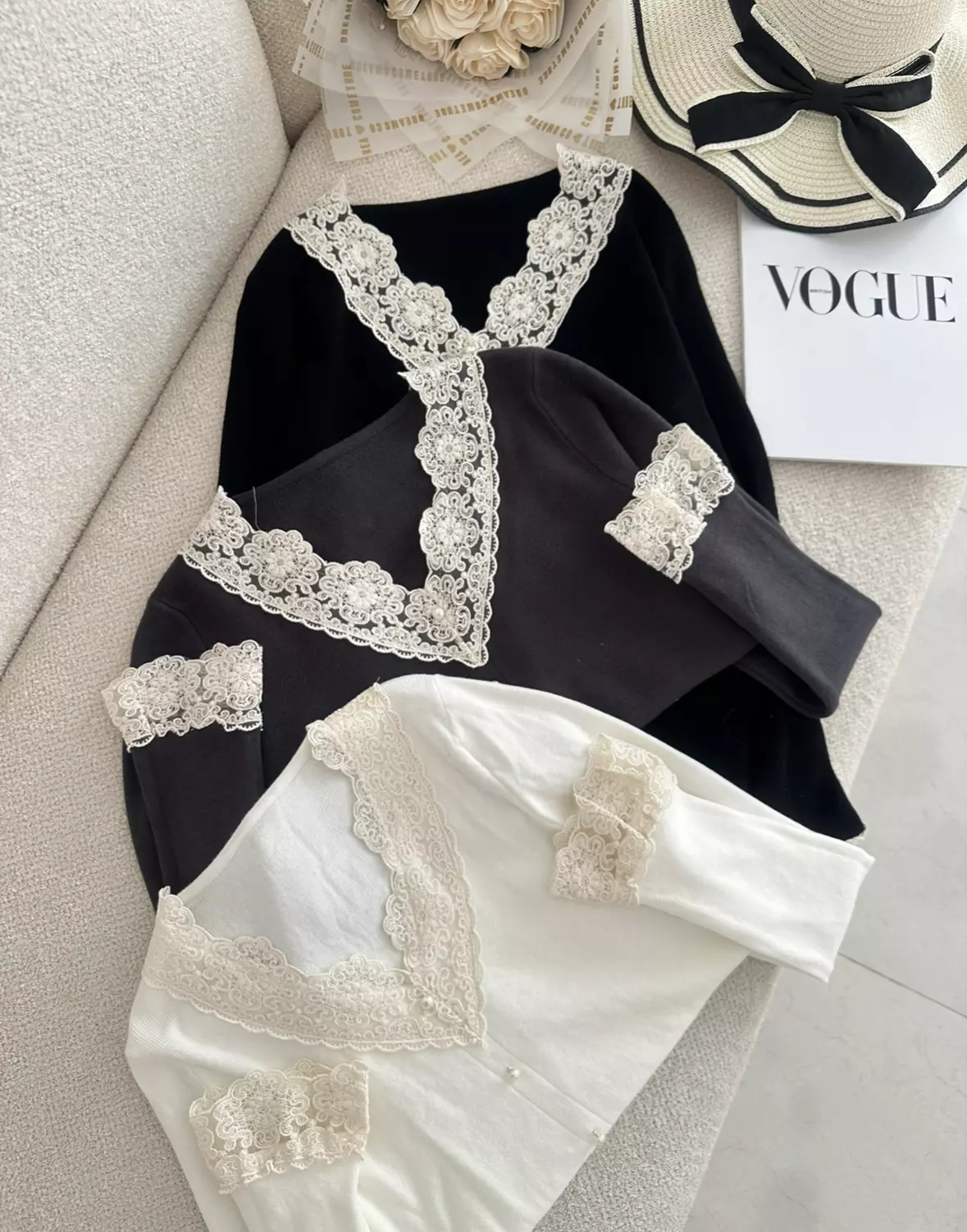 بلوز یقه دانتل 2007