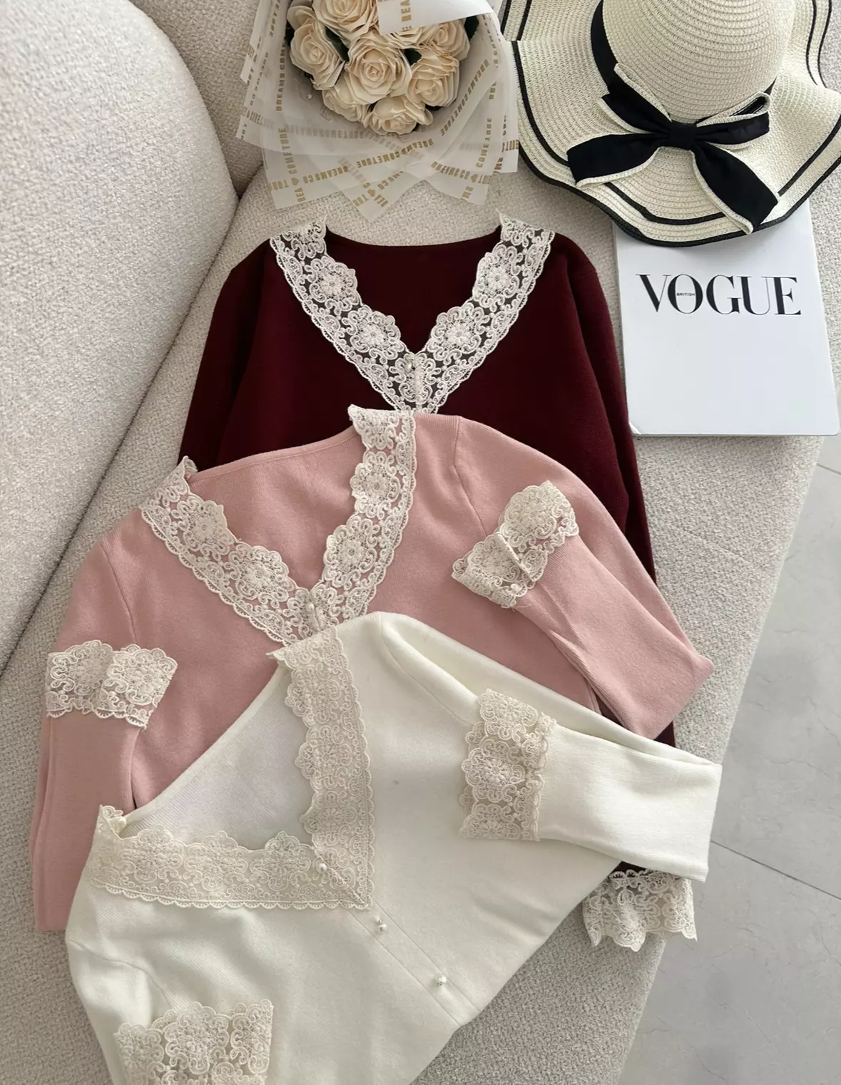 بلوز یقه دانتل 2007