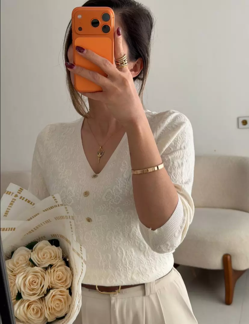 بافت استین سه ربع3008