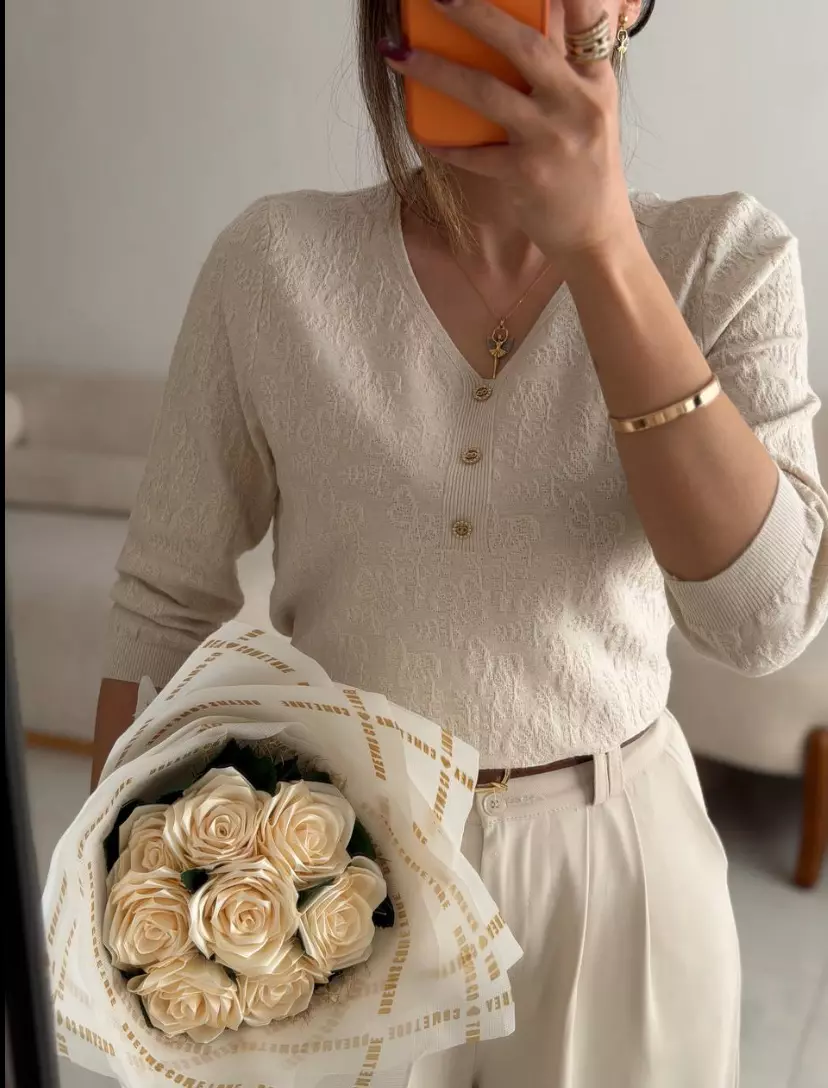 بافت استین سه ربع3008