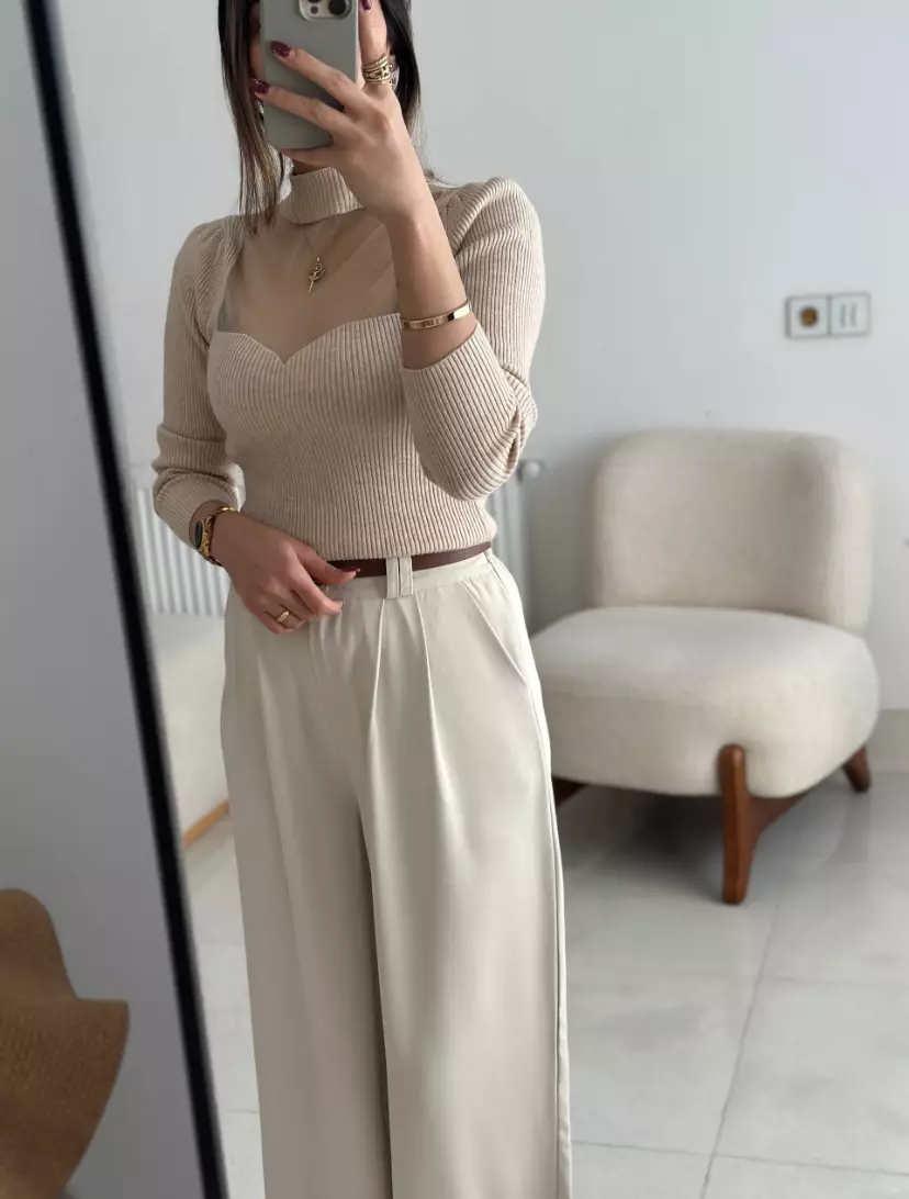 بافت یقه تور 3011