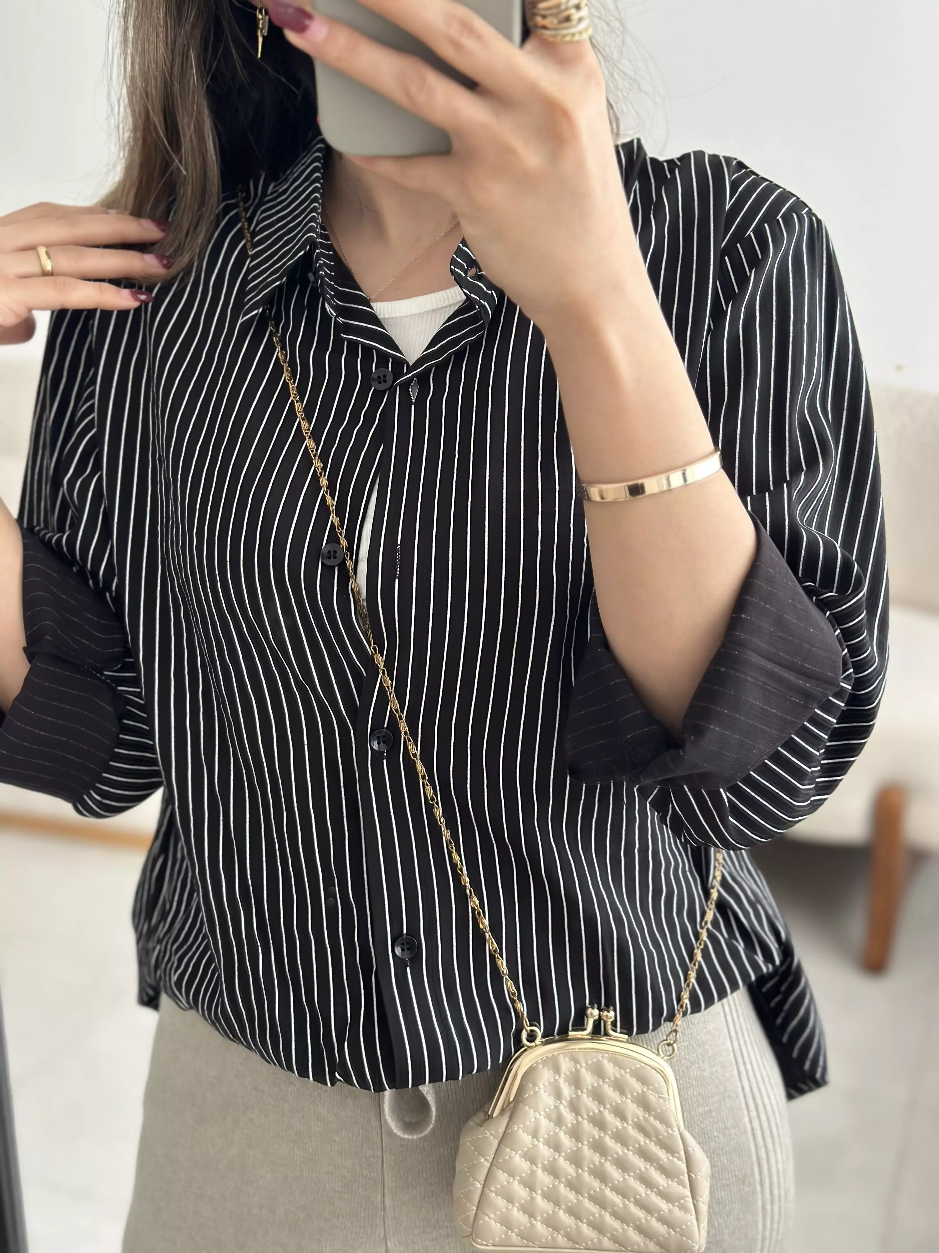 شومیز راه راه 3033