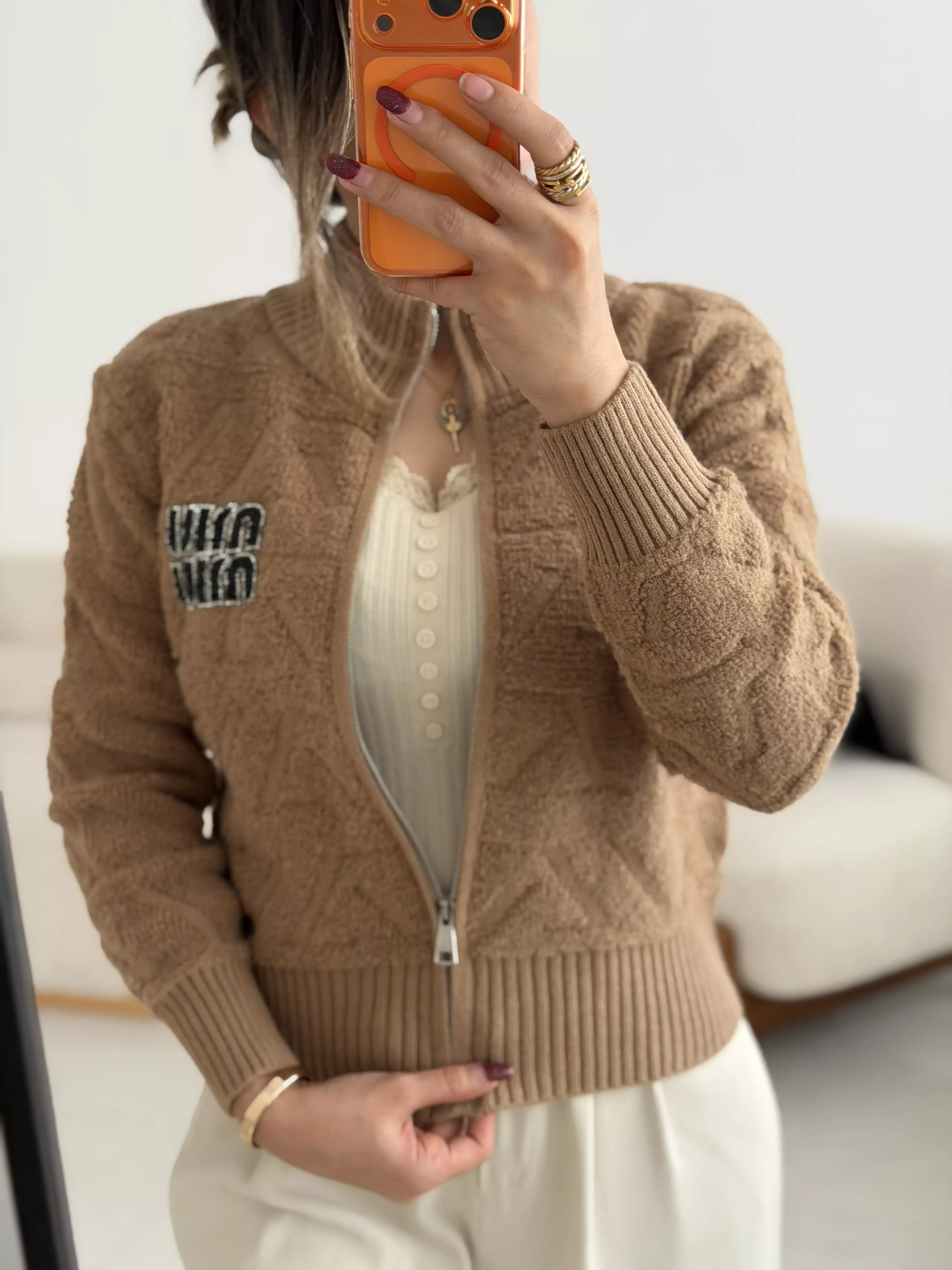 بافت جلو زیپ3045