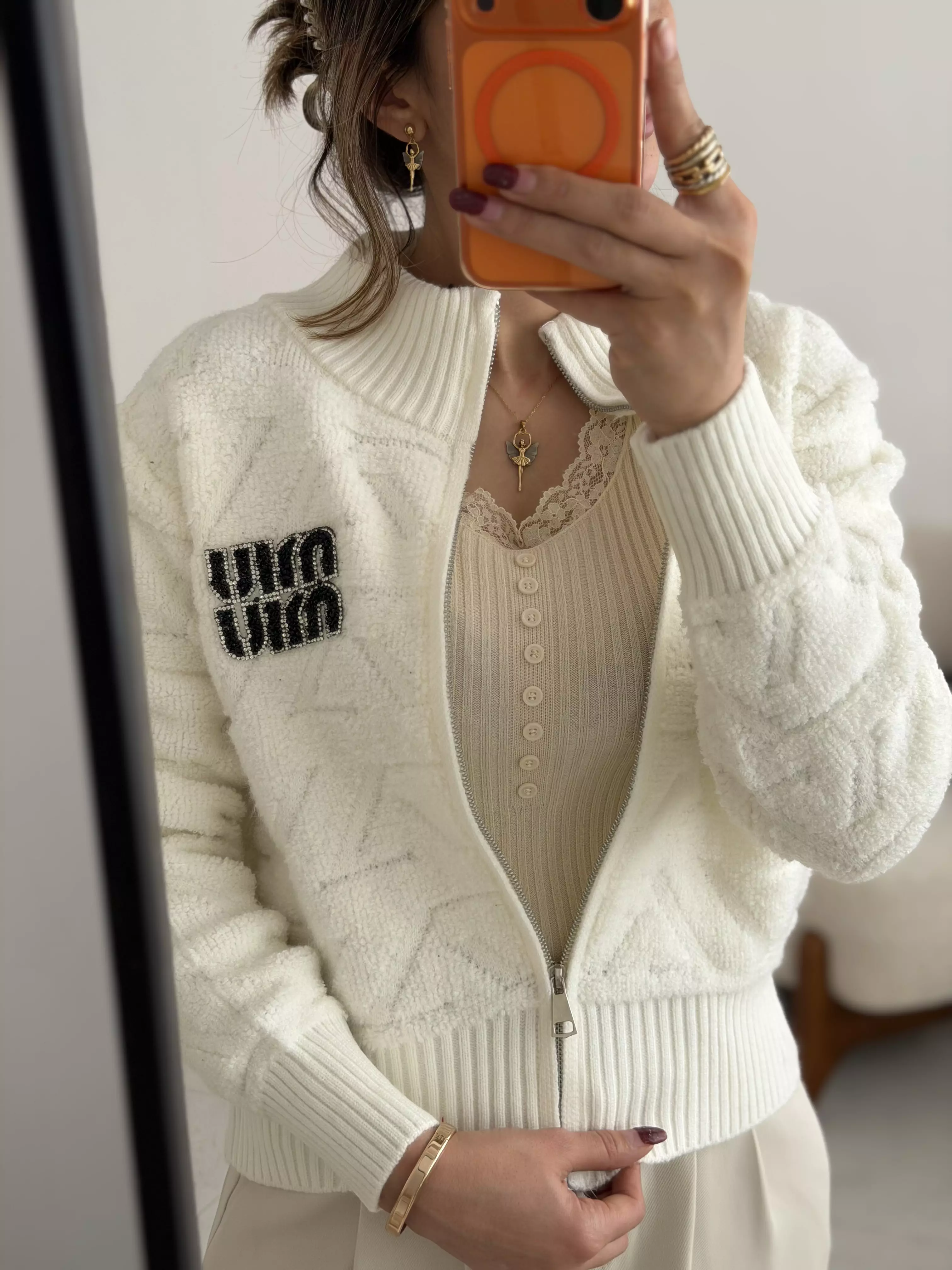 بافت جلو زیپ3045