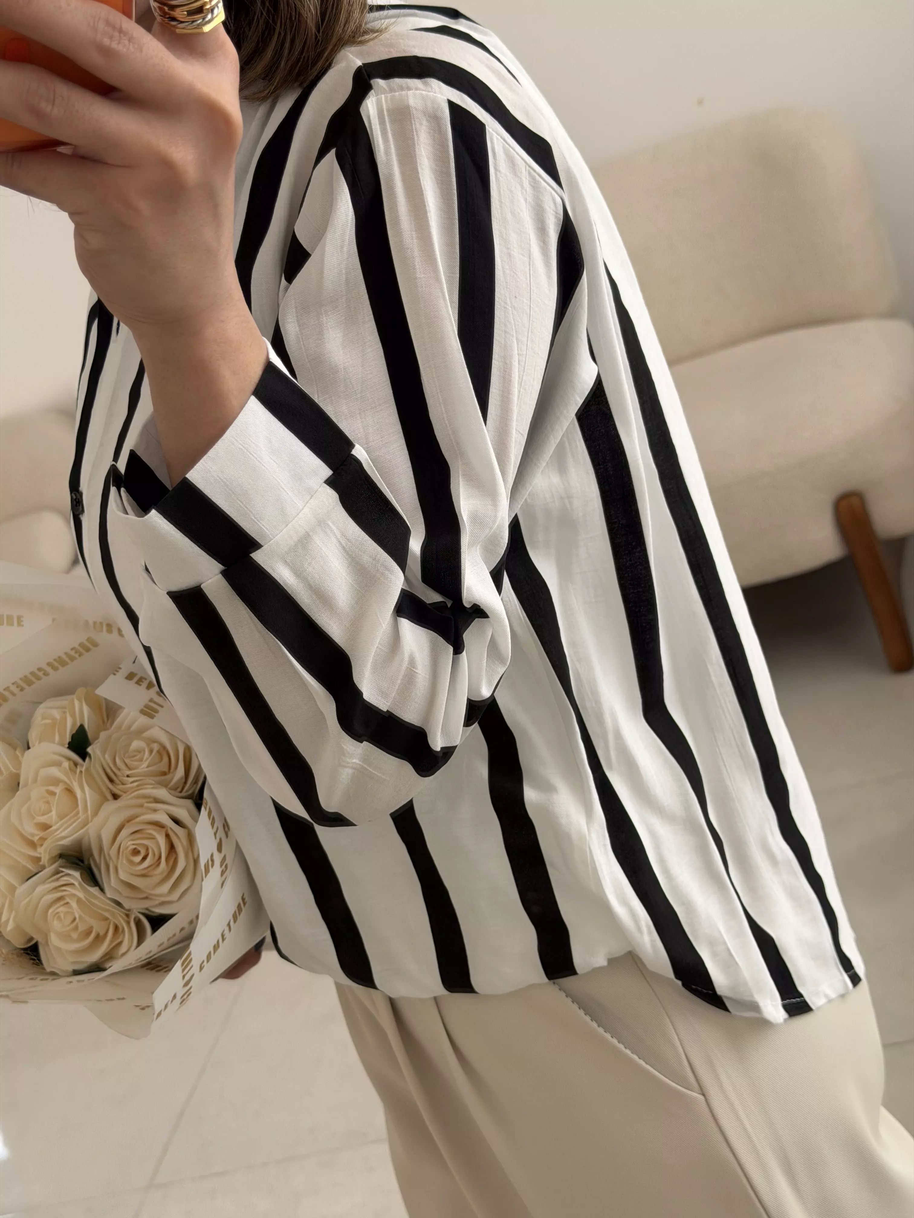 شومیز راه راه3056