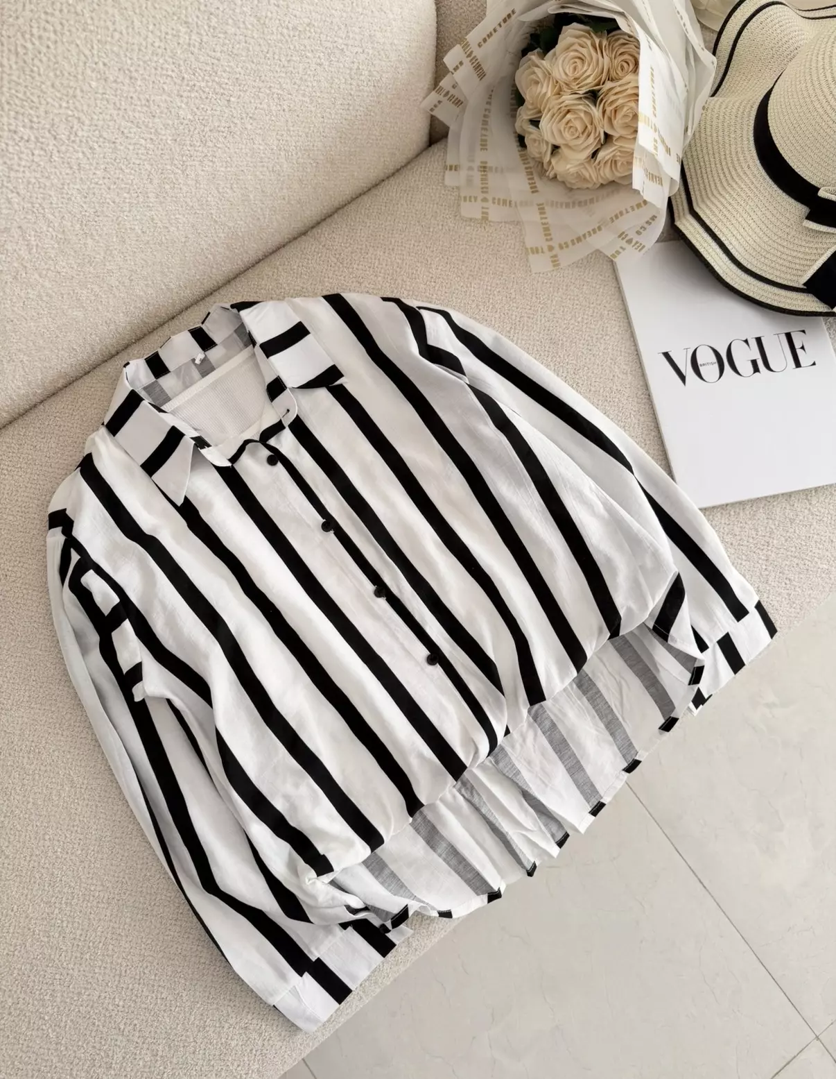 شومیز راه راه3056