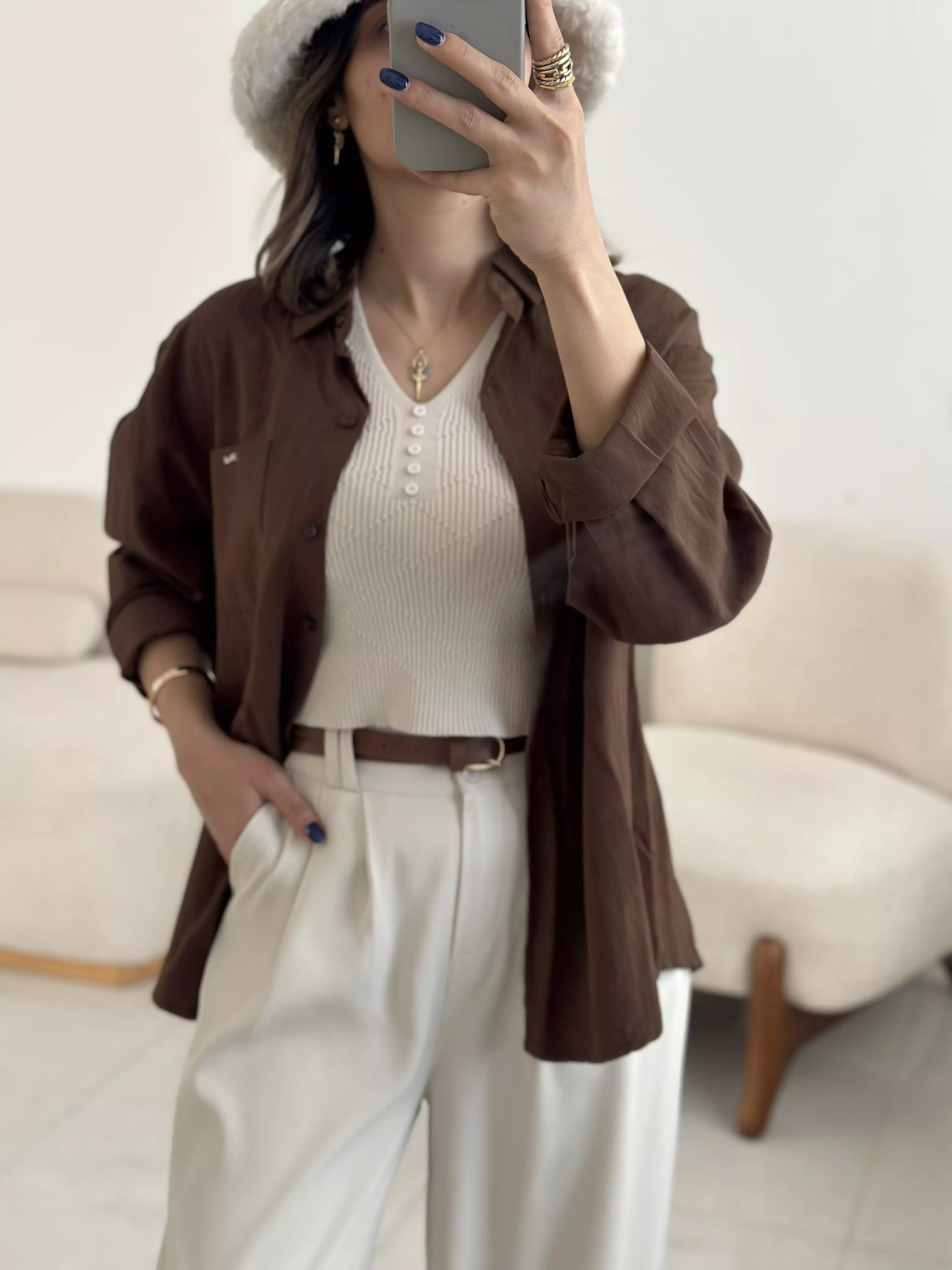 شومیز رنگی 3058