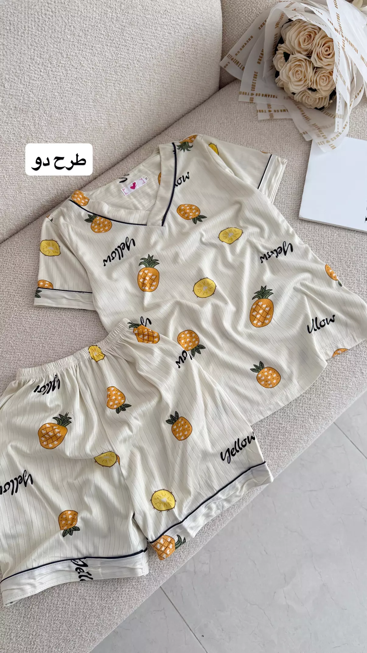 ست تیشرت شرتک طرحدار3096