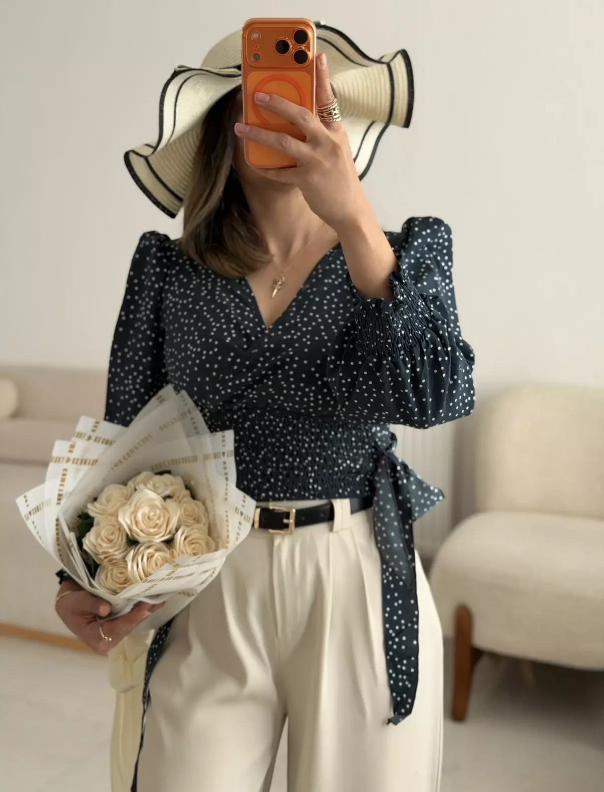 شومیز خالخالی3078