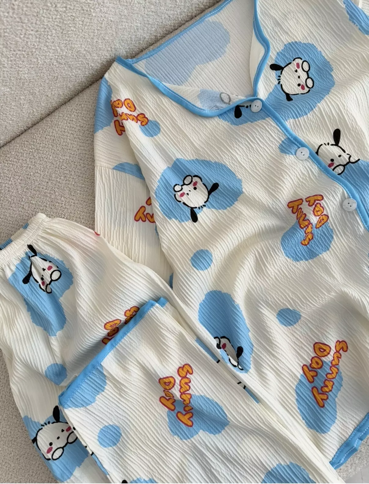 ست بلوز شلوار راحتی کریشه 3174