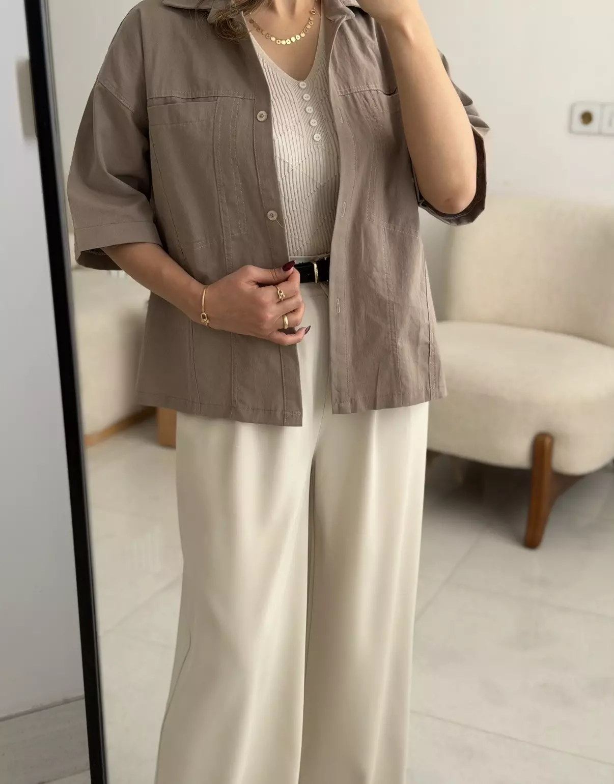 شومیز لینن 3170