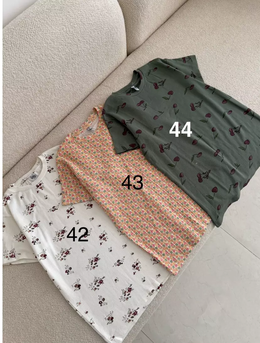 تیشرت کبریتی طرح دار3164
