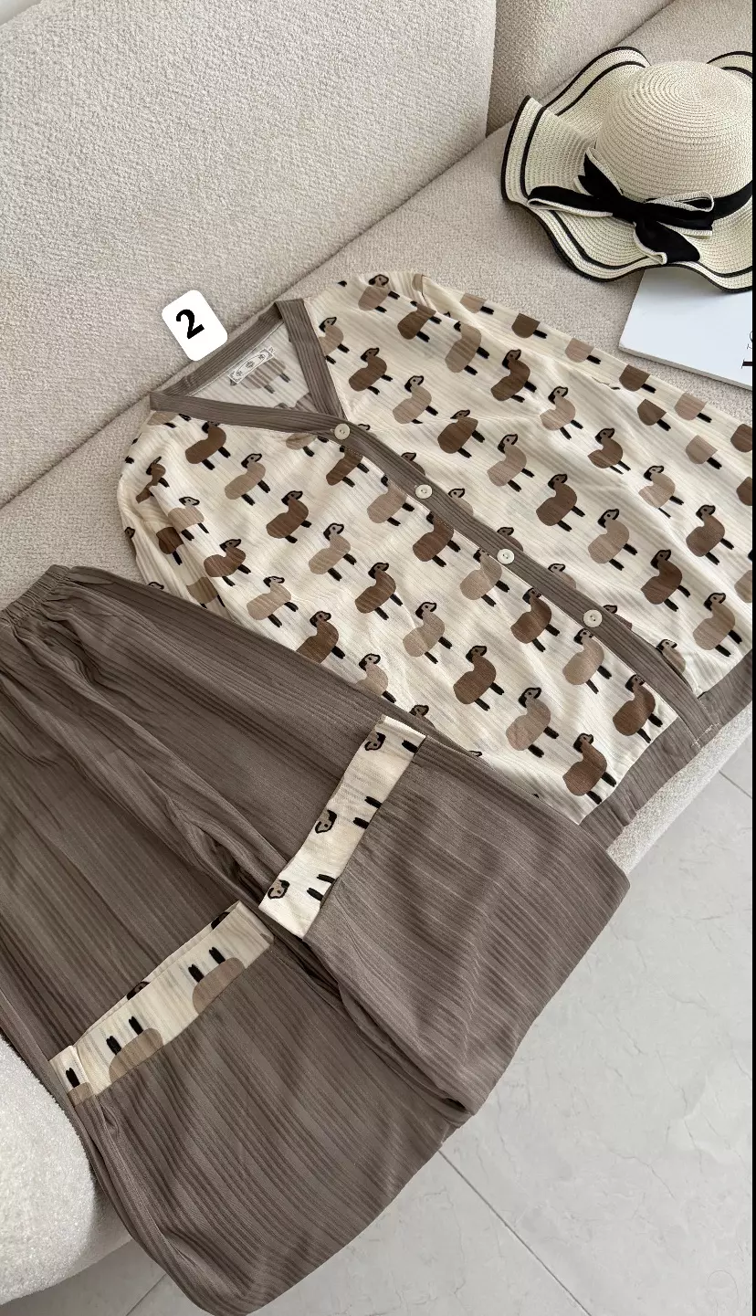 ست بلوز شلوارراحتی 3263