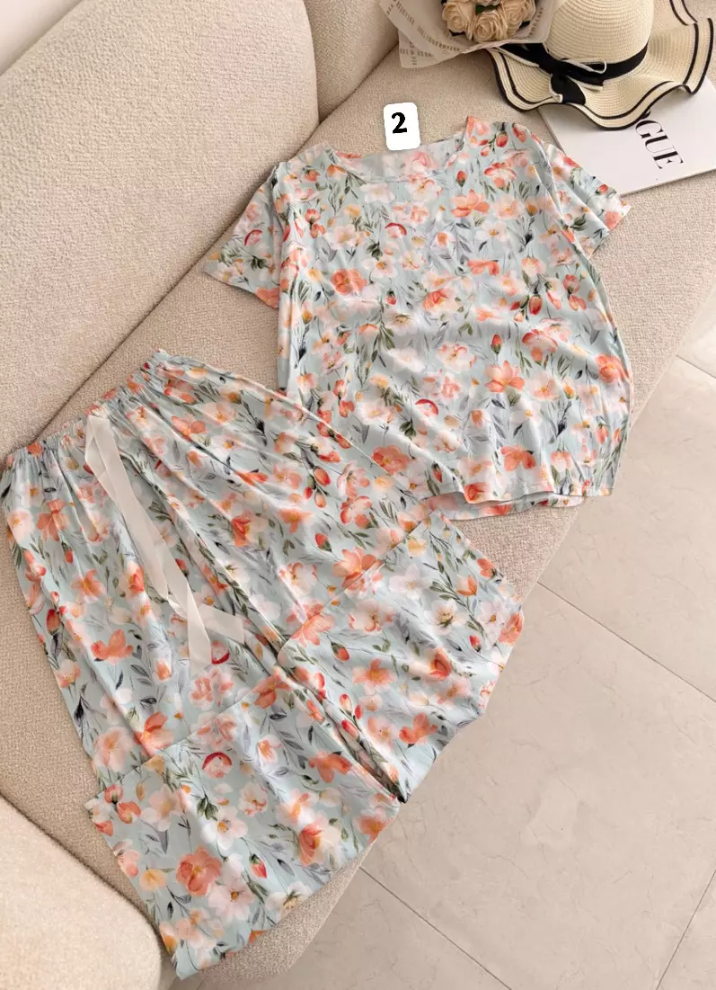 ست تیشرت و شلوار نخی 3321