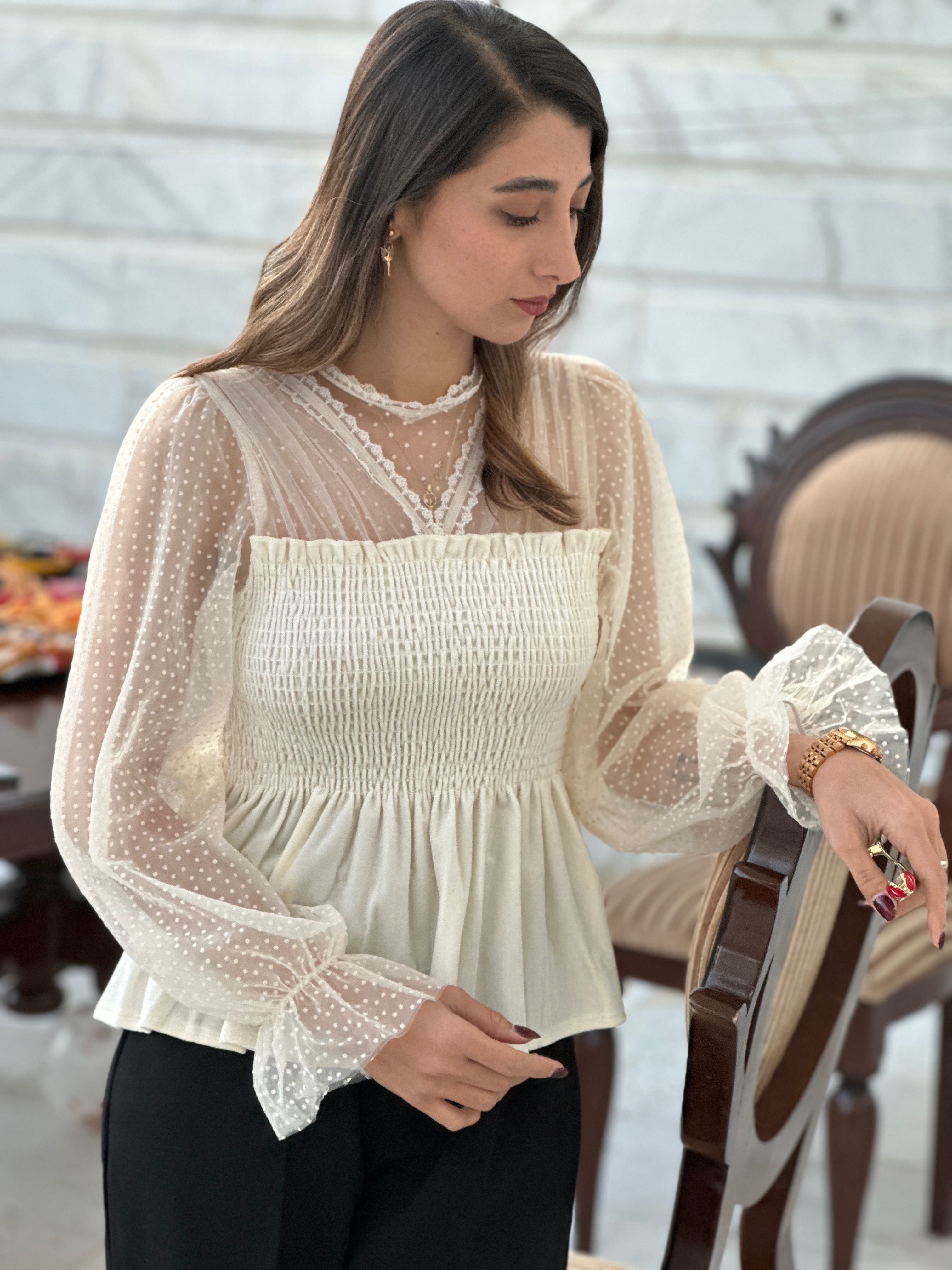 بلوز نیم حریرکد63