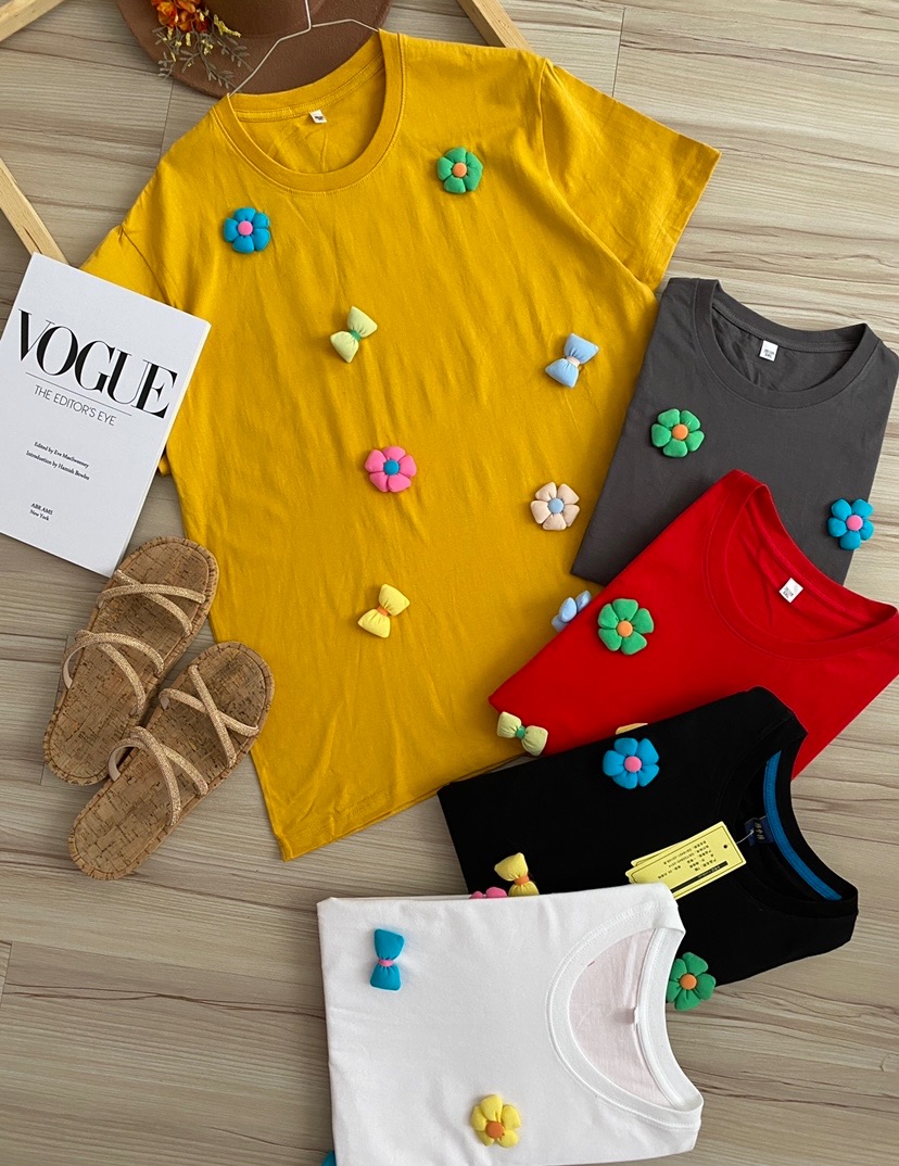 تیشرت گل برجسته400