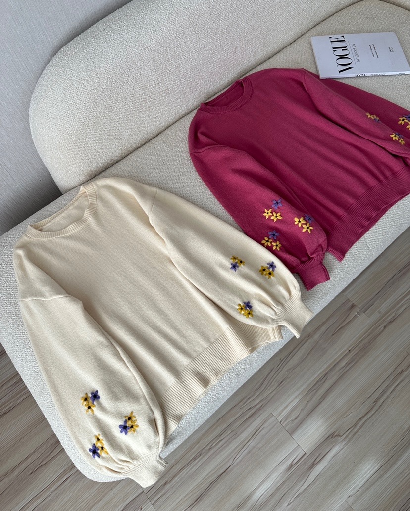 بلوز استین گل 916