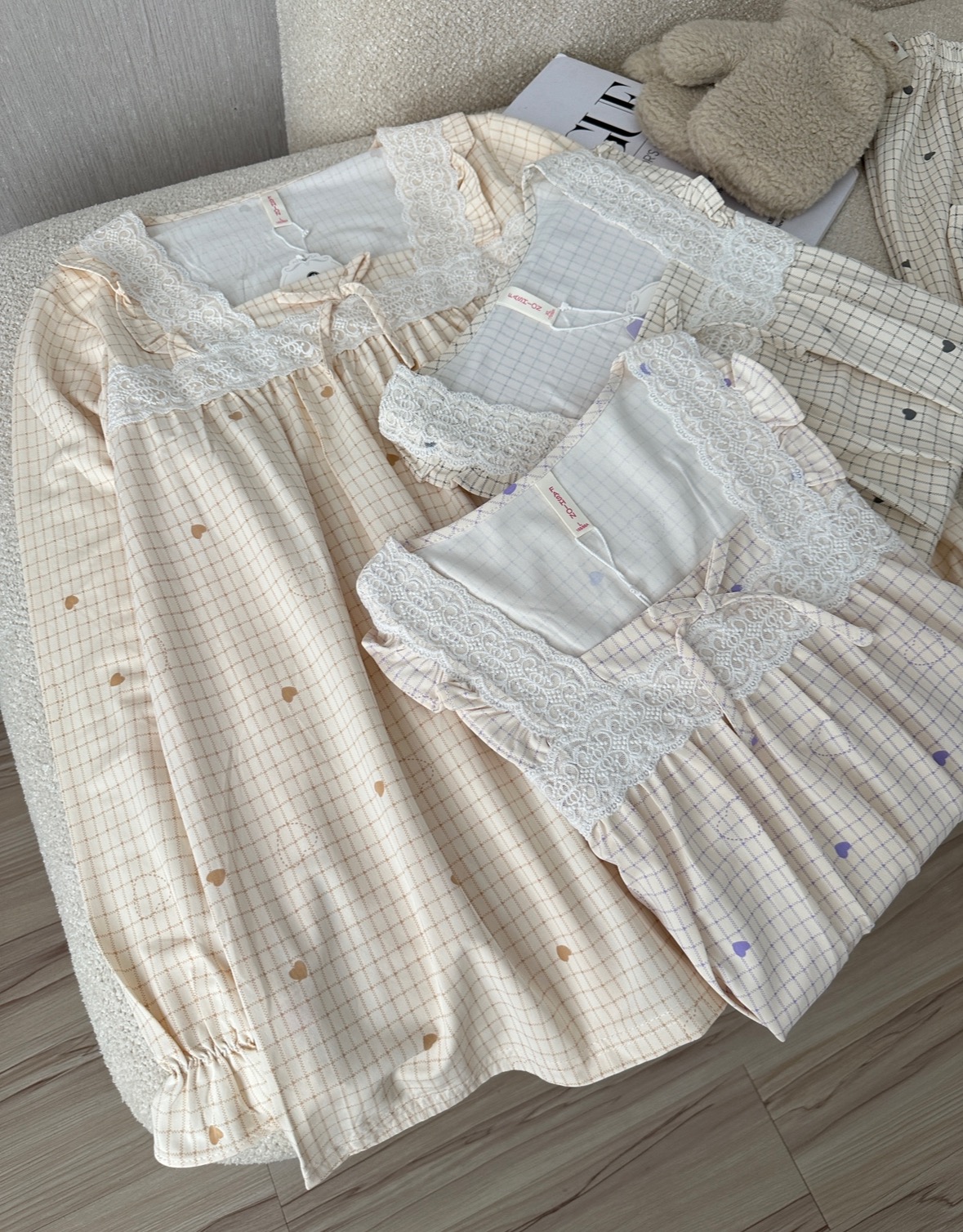 ست بلوز شلوار قلبی1025