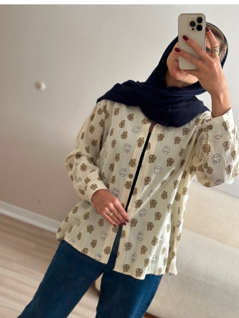 شومیز طرح دار 1222