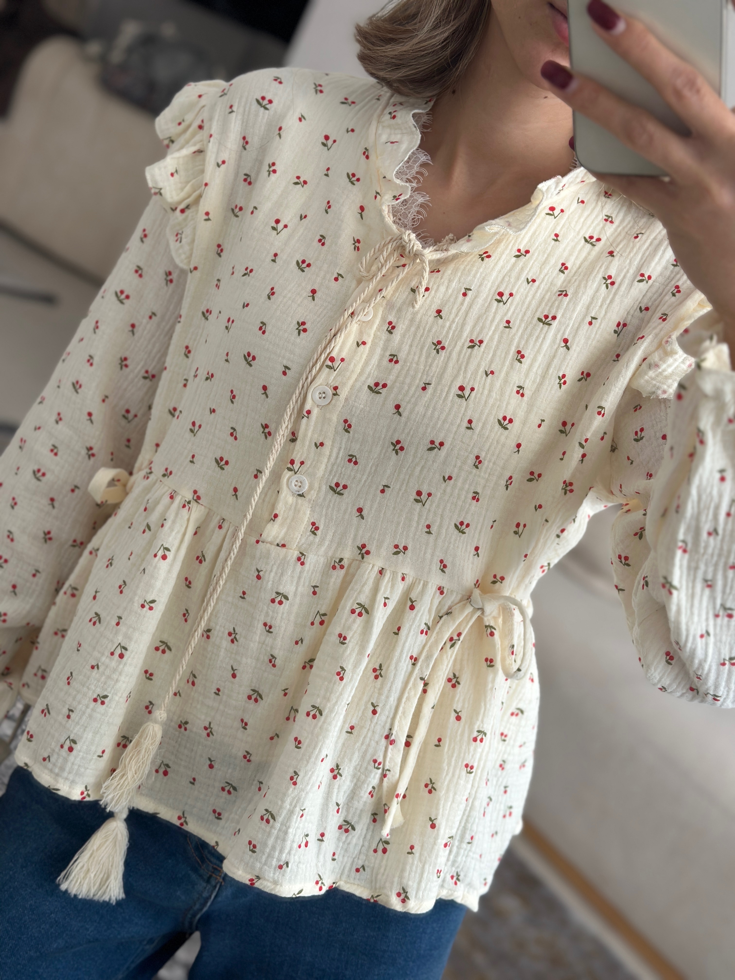 شومیز گلدار1255