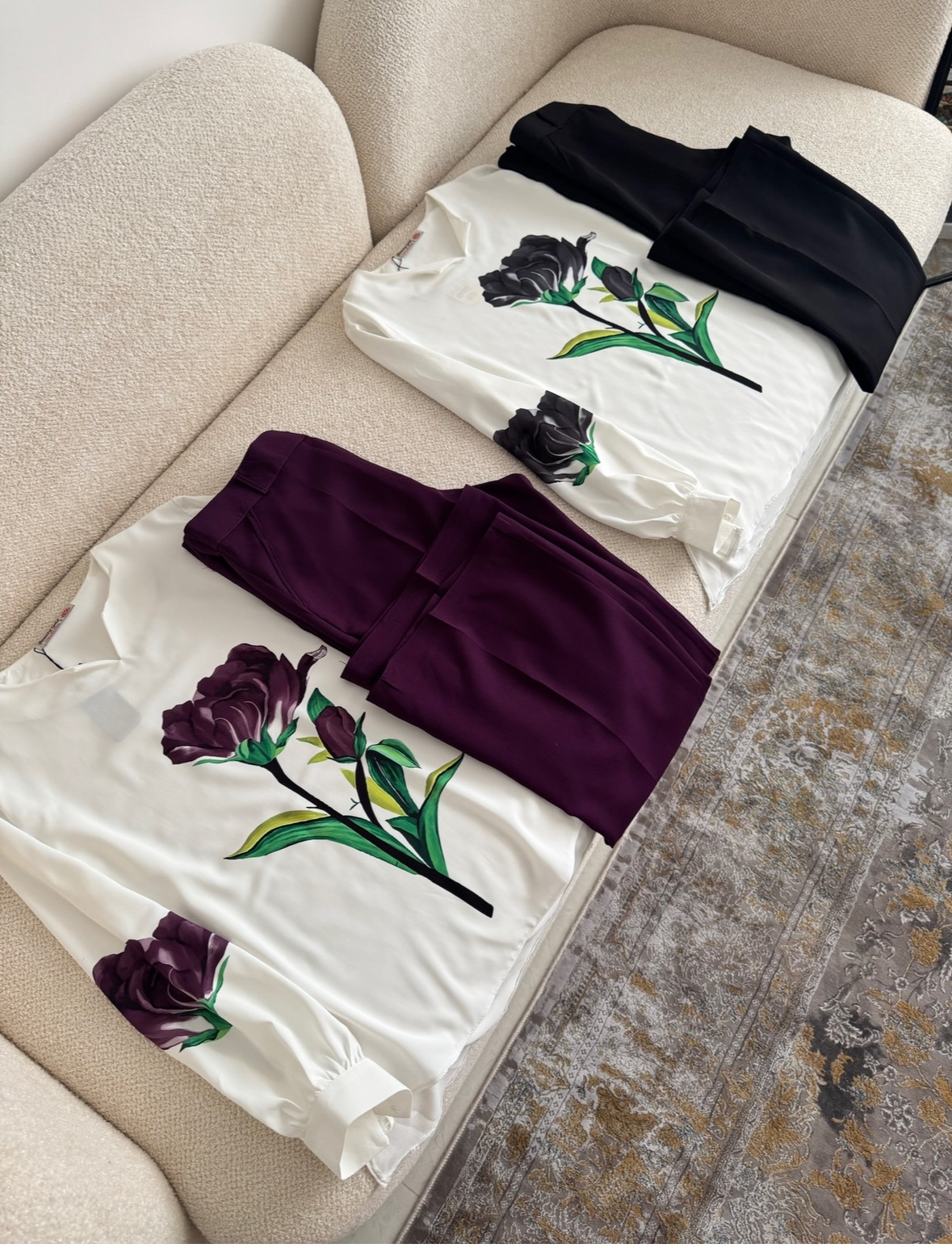 شومیز شلوار بوت کات 1268