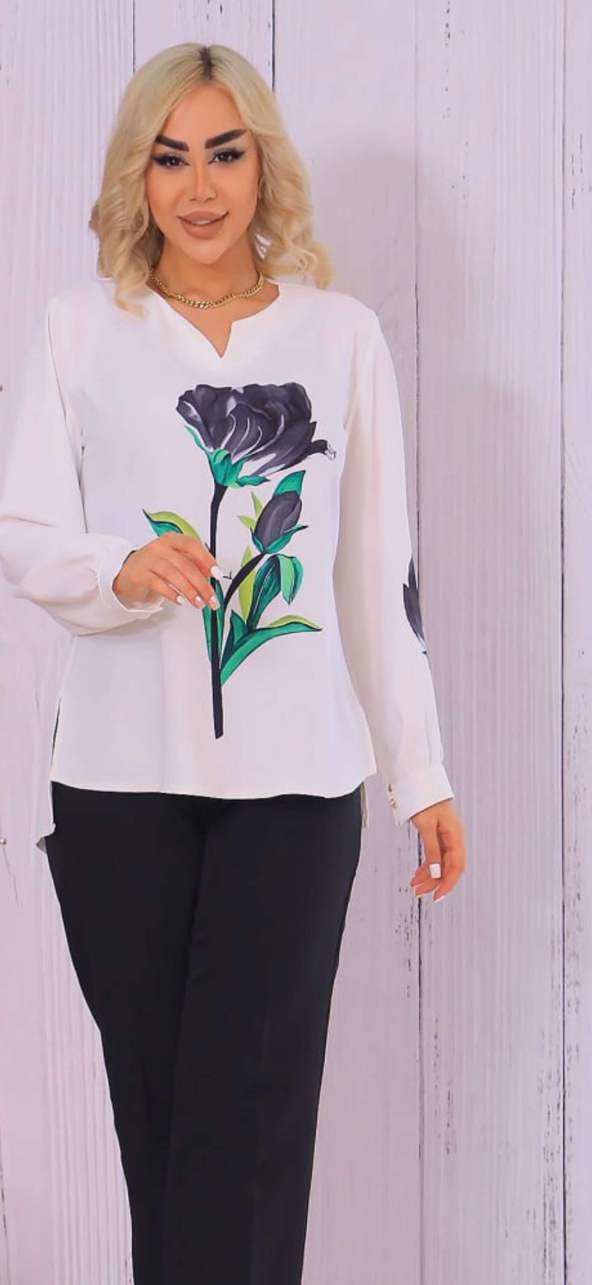 شومیز شلوار بوت کات 1268